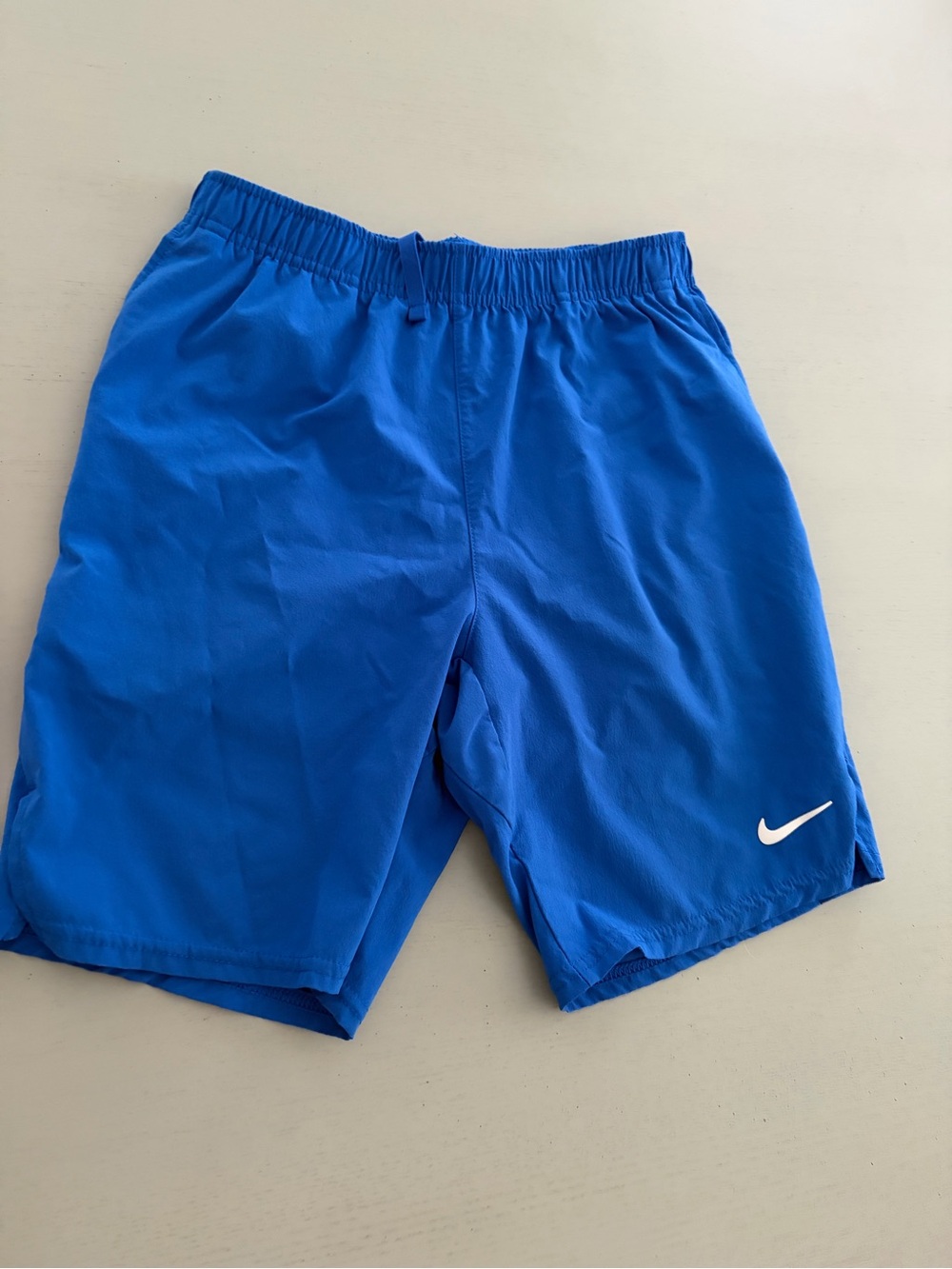 Nike Men’s Royal Blue Athletic Shorts with White Swoosh